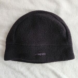 Vintage 90s Patagonia Black Synchilla Fleece Beanie Outdoor Hiking Medium